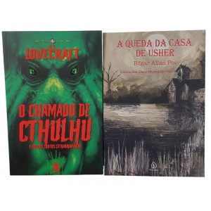 2 Livros de Terror, A Queda da Casa de Usher, Edgar Allan Poe - O Chamado de Cthulhu, H. P. Lovecraft