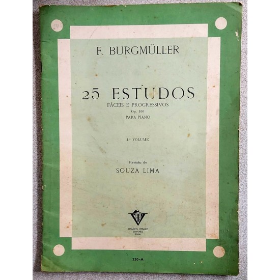 25 Estudos Fáceis e Progressivos para Piano Op. 100, 1º Volume, F, Burgmuller