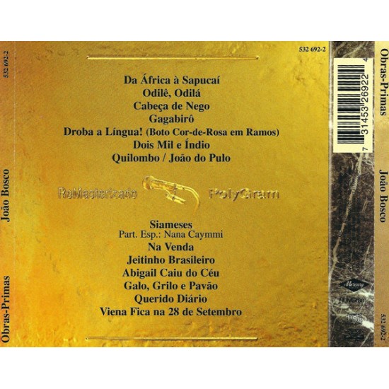 Cd João Bosco, Coleção Obras Primas