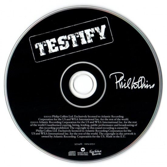 Cd Phil Collins, Testify Cd Phil Collins, Testify