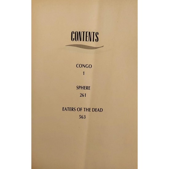 A New Collection Of Three Novels Michael Crichton, Congo, Sphere, Eaters Of The Dead A New Collection Of Three Novels Michael Crichton, Congo, Sphere, Eaters Of The Dead