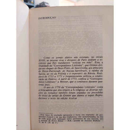 A Religiosa, Denis Diderot, Capa dura