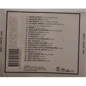 CD 20 Preferidas, Tom Zé CD 20 Preferidas, Tom Zé