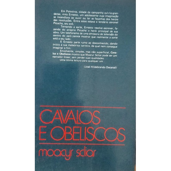 Cavalos e Obeliscos, Moacyr Scliar