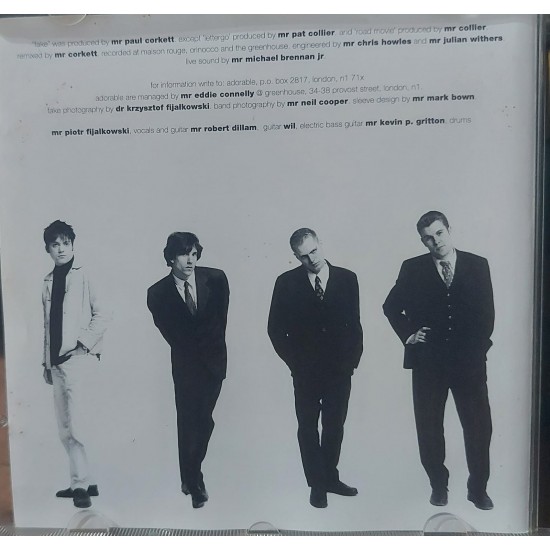 Cd Adorable Fake, Creation Records em 16 de setembro de 1994 Cd Adorable Fake, Creation Records em 16 de setembro de 1994