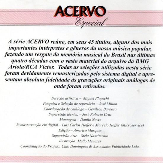 Cd Altemar Dutra, Acervo Especial Cd Altemar Dutra, Acervo Especial