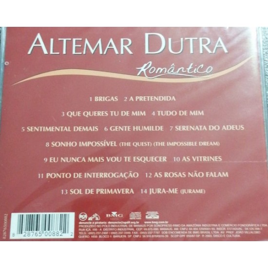 Cd Altemar Dutra, Romântico Cd Altemar Dutra, Romântico