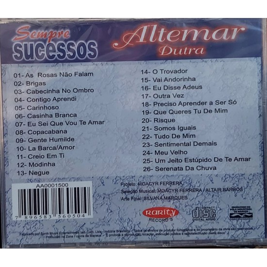 Cd Altemar Dutra, Sempre Sucessos Cd Altemar Dutra, Sempre Sucessos