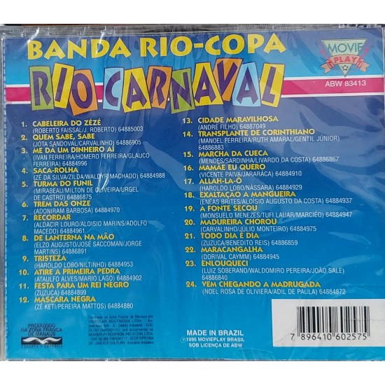 Cd Banda Rio-Copa, Carnaval, 1996 - Lacrado