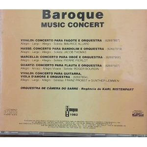 Cd Baroque Music Concert, Vivaldi, Quantz, Marcello Cd Baroque Music Concert, Vivaldi, Quantz, Marcello