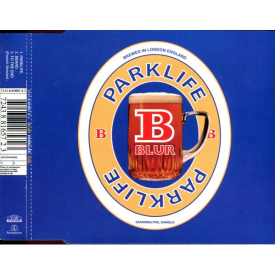 Cd Blur, Park Life, Single. Importado England