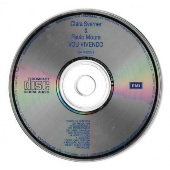 Cd Clara Sverner e Paulo Moura, Vou Vivendo Cd Clara Sverner e Paulo Moura, Vou Vivendo