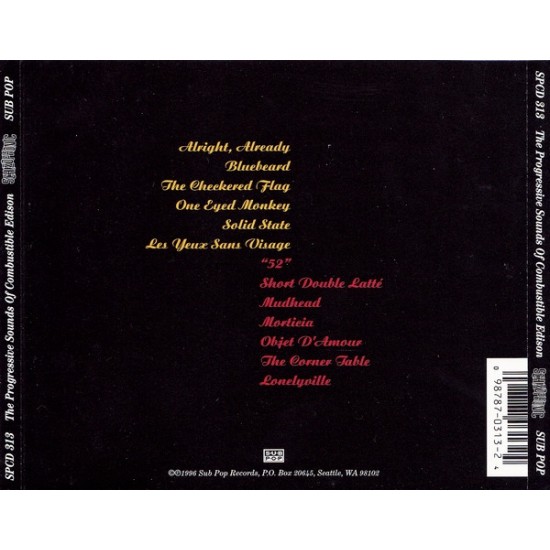 Cd The Progressive Sounds Of Combustible Edison, Schizophonic, Importado USA, 1996