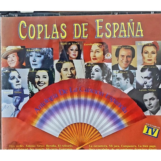 Cd Coplas de España, Antologia De La Canción Espanola, Box Duplo, 1990, Importado Espanha