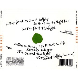 Cd Deep Forest, Deep Forest, Sony Music, 1992
