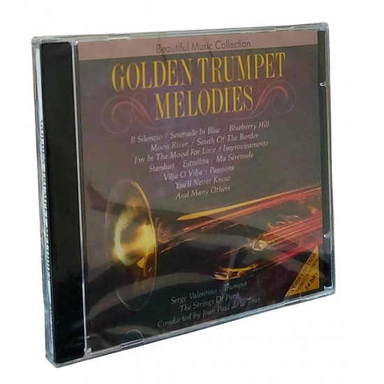 Cd Golden Trumpet Melodies, Serge Valentino Trumpet, The Strings Of Paris, Conducted By Jean Paul de La Tour