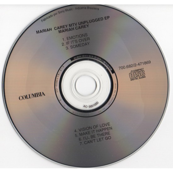 Cd Mariah Carey, MTV Unplugged Ep