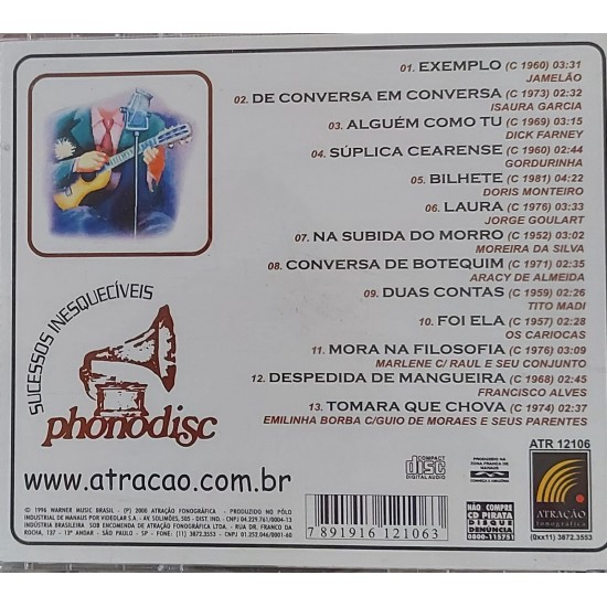 Cd Memórias do Cancioneiro Popular, Volume 3, Original