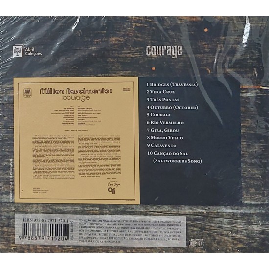 Cd Milton Nascimento + Livro, Courage - Lacrado Cd Milton Nascimento + Livro, Courage - Lacrado