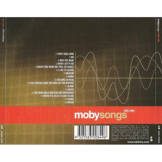 Cd Moby Songs 1993 a 1998, Importado Australia, 2000 Cd Moby Songs 1993 a 1998, Importado Australia, 2000