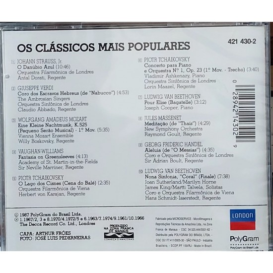 Cd Os Clássicos Mais Populares, Polygram, Lacrado