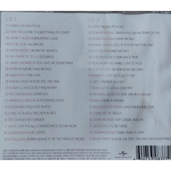 Cd Pure Ballads 2008 - Duplo Cd Pure Ballads 2008 - Duplo