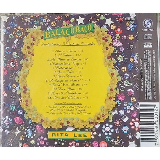 Cd Rita Lee, Balacobaco Cd Rita Lee, Balacobaco