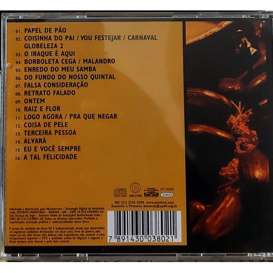 Cd Roda de Samba com Jorge Aragão Cd Roda de Samba com Jorge Aragão