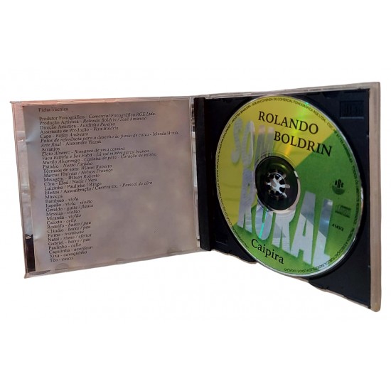 Cd Rolando Boldrin, Som Rural Caipira, Original, 1998 Cd Rolando Boldrin, Som Rural Caipira, Original, 1998