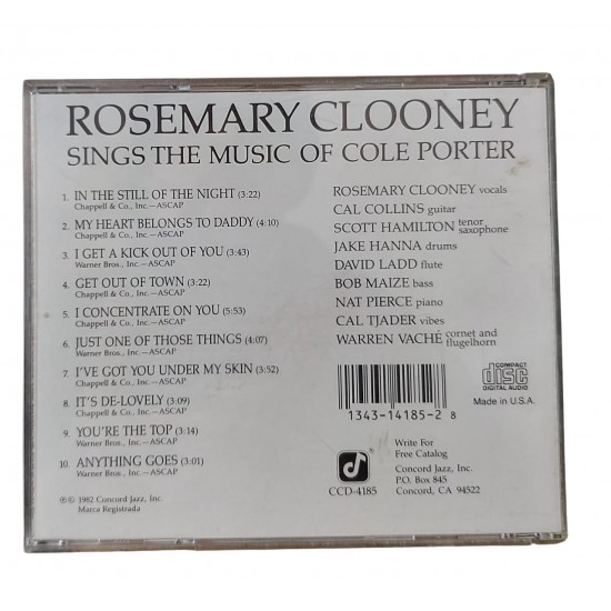 Cd Rosemary Clooney, Sings The Music Of Cole Porter, Importado USA