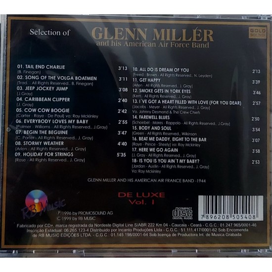 Cd Selection Of Glenn Miller And His American Air Force Band - Lacrado Cd Selection Of Glenn Miller And His American Air Force Band - Lacrado