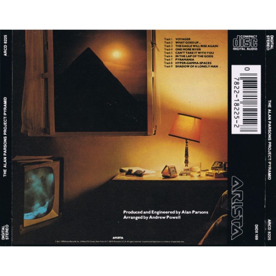 Cd The Alan Parson Project, Pyramid, Arista Records, 1978, Importado Inglaterra Cd The Alan Parson Project, Pyramid, Arista Records, 1978, Importado Inglaterra
