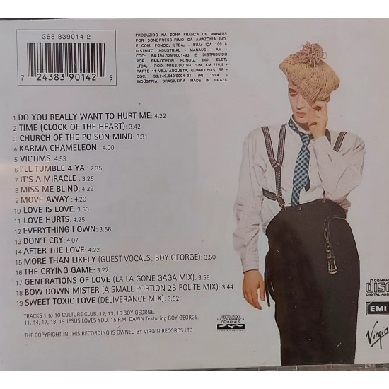 Cd The Best Of Boy George And Culture Club