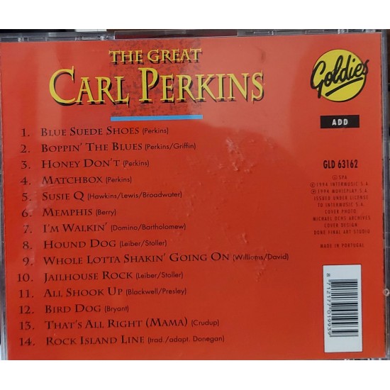Cd The Great Carl Perkins, Blue Suede Shoes, 1994