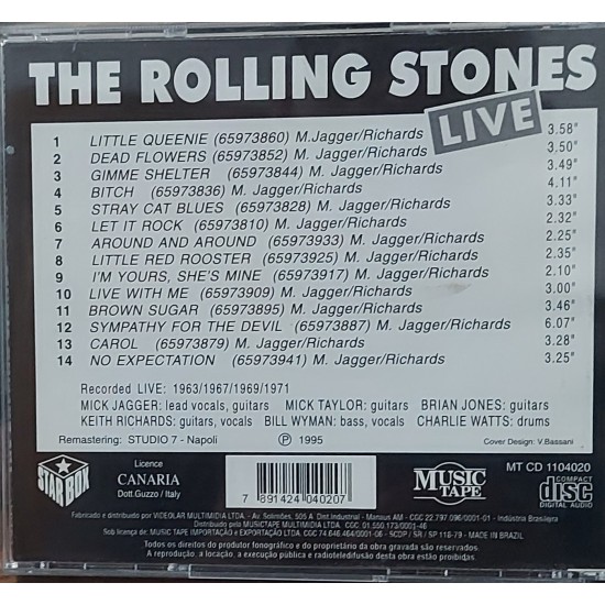 Cd The Rolling Stones, Live, The Greatest Hits