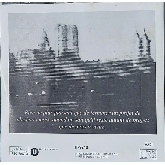 Cd Urbania, Pierre Guénette - Importado Canadá