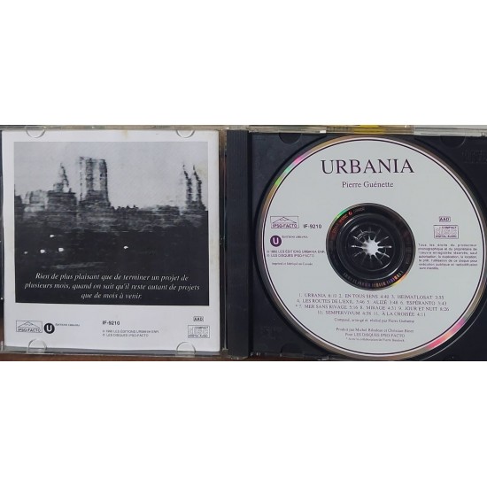 Cd Urbania, Pierre Guénette - Importado Canadá