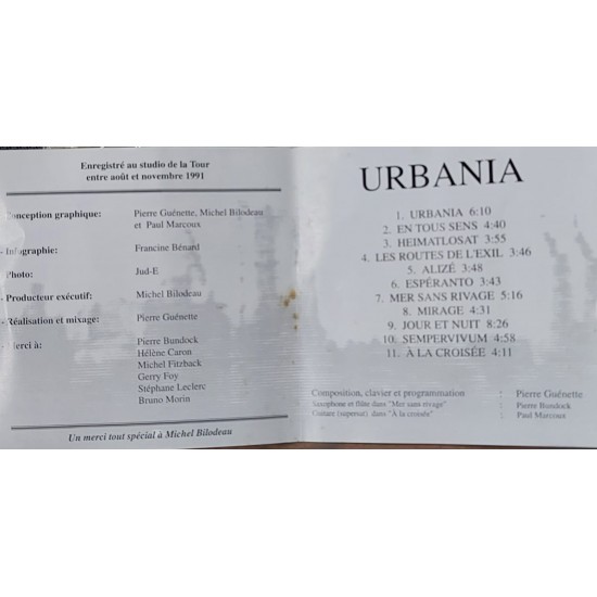 Cd Urbania, Pierre Guénette - Importado Canadá