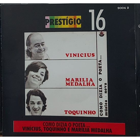Cd Vinicius, Toquinho e Marilia Medalha - Prestigio 16