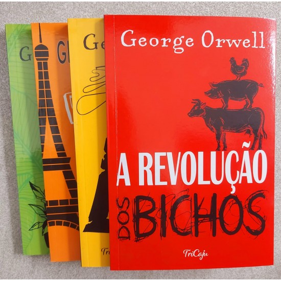 Coleção George Orwell, 4 Livros, Na Pior em Paris e em Londres, Um Pouco de Ar, Por Favor, A Revolução dos Bichos, A Planta de Ferro Coleção George Orwell, 4 Livros, Na Pior em Paris e em Londres, Um Pouco de Ar, Por Favor, A Revolução dos Bichos, A Planta de Ferro