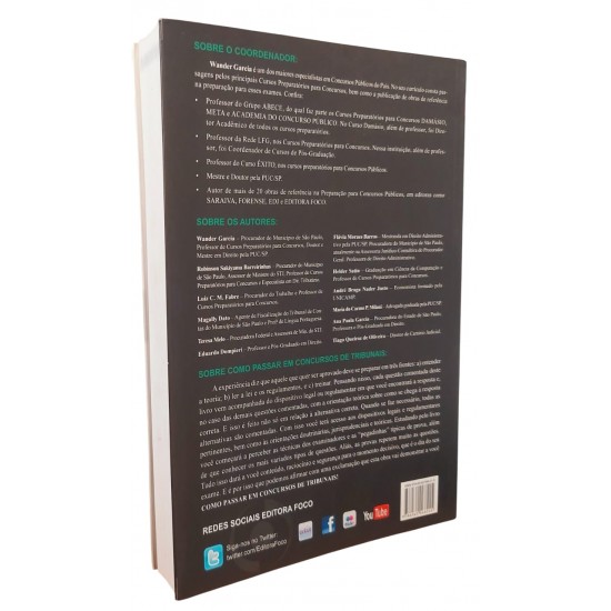Como Passar em Concursos de Tribunais. 2000 Questões Comentadas, Superiores, TRTs, TRFs, TJs, Wander Garcia Como Passar em Concursos de Tribunais. 2000 Questões Comentadas, Superiores, TRTs, TRFs, TJs, Wander Garcia