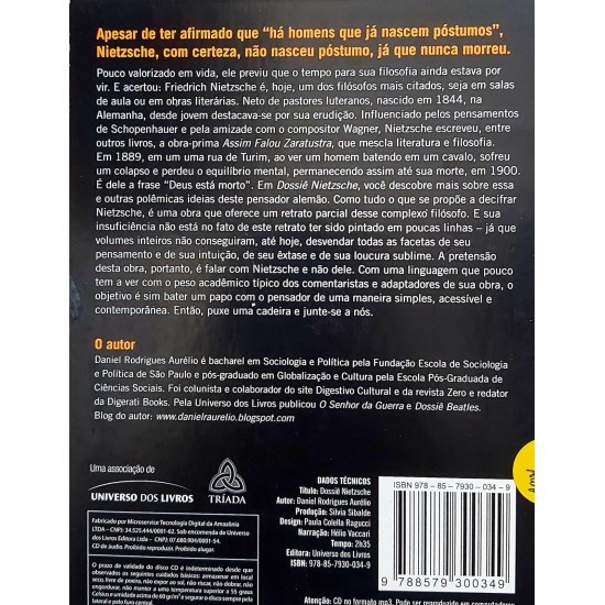 Dossiê Nietzsche, Audiolivro MP3, Narrado por Hélio Vaccari