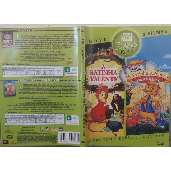 Dvd 2 Filmes, Duo Kids, A Ratinha Valente, A Ratinha Valente 2 Dvd 2 Filmes, Duo Kids, A Ratinha Valente, A Ratinha Valente 2