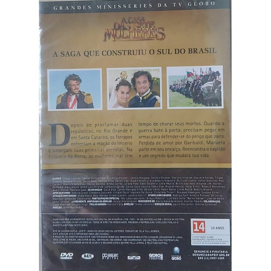 Dvd A Casa das Sete Mulheres, Parte 3 de 5 - Lacrado Dvd A Casa das Sete Mulheres, Parte 3 de 5 - Lacrado