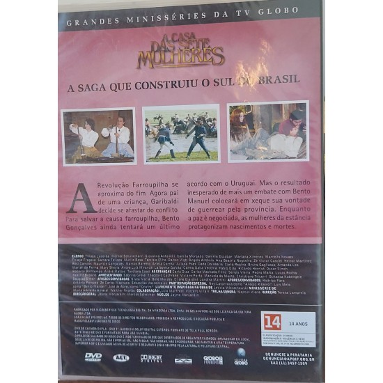 Dvd A Casa das Sete Mulheres, Parte 5 de 5 - Lacrado