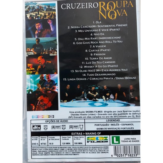 Dvd Cruzeiro Roupa Nova Dvd Cruzeiro Roupa Nova