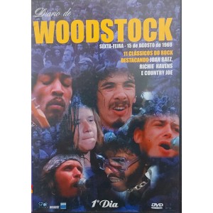 Dvd Diário de Woodstock, Sexta-Feira, 15 de Agosto de 1969, 11 Clássicos do Rock Destacando Joan Baez, Richie Havens, Country Joe