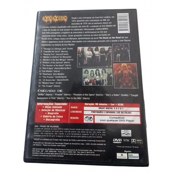 Dvd Iron Maiden, 12 Wasted Years, Show, Videoclipes, Entrevistas e Muito Mais