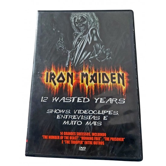 Dvd Iron Maiden, 12 Wasted Years, Show, Videoclipes, Entrevistas e Muito Mais