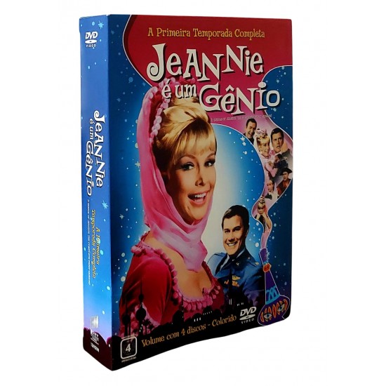 Dvd Jeannie é Um Gênio, A Primeira Temporada Completa, Volume com 4 Discos, Colorido